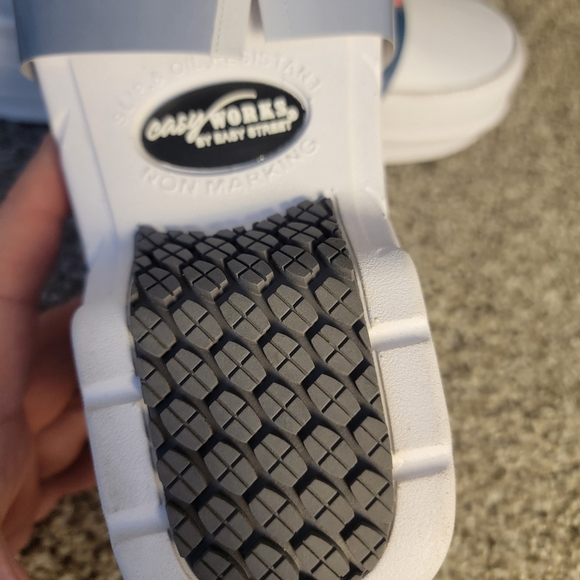 Easy Works Attend Women's Chef / Nurse Slip Resistant Leather Top Work Shoe  NEW - Picture 11 of 12